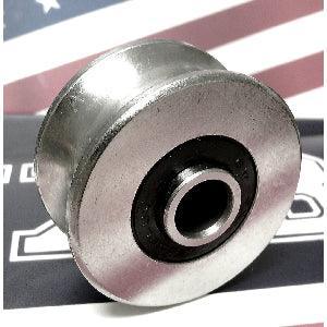 8mm Bore Bearing - 35mm 440C Stainless Steel Pulley U-Groove Track Roller Bearing 8x35x17mm