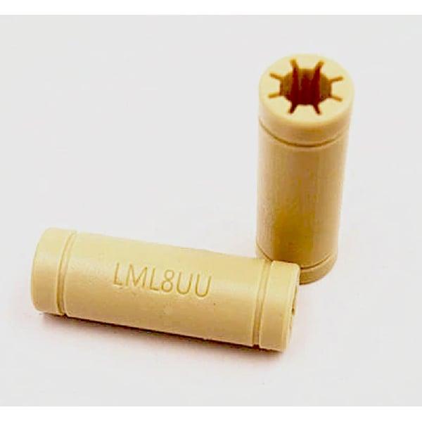 8mm Low noise Linear Motion Bushing Solid Polymer LM8LUU Bearing 8x15x45mm