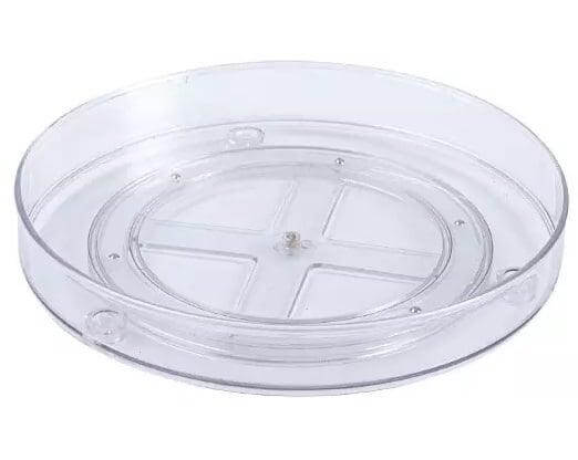 9" Acrylic Plastic Lazy Susan Turntable Organizer