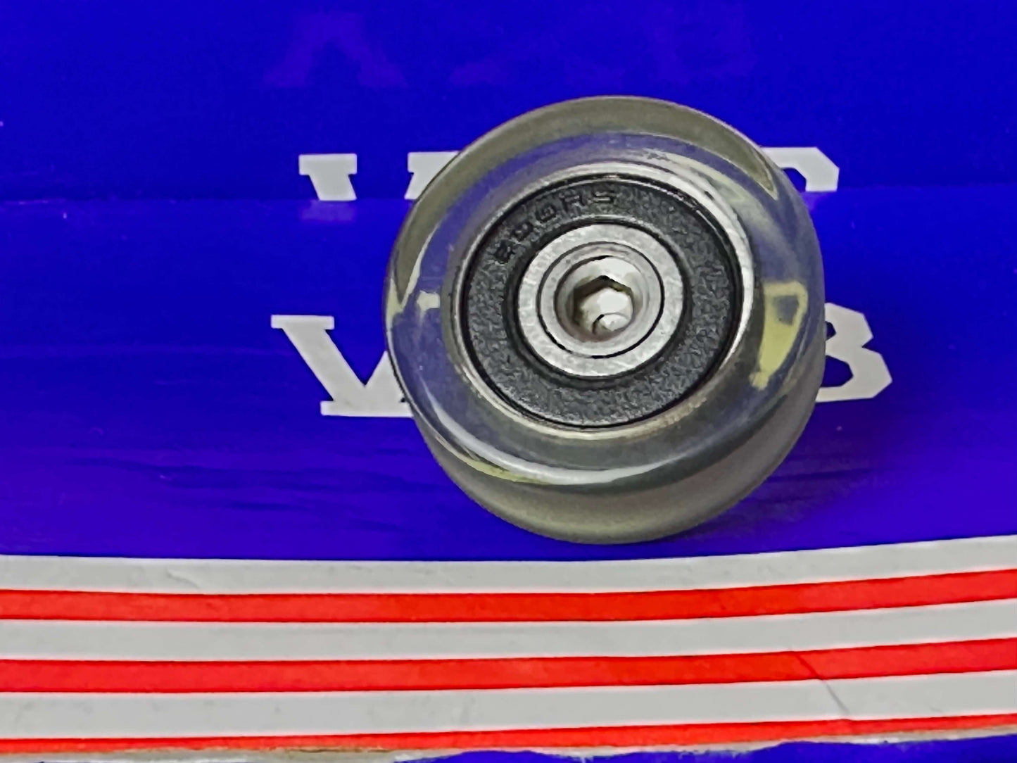 PU5x18x5-2RS C1 L6 GREEN PU Covered Bearing M4 Stud