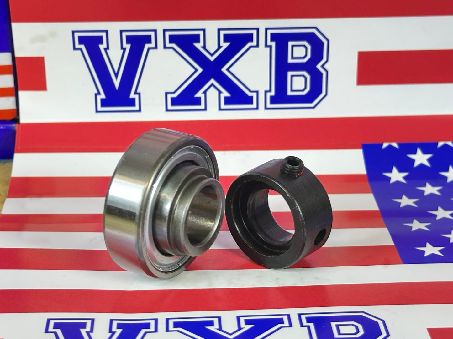 CSA202-10 5/8" Bore Cylindrical OD, Insert Bearing w/Locking Collar