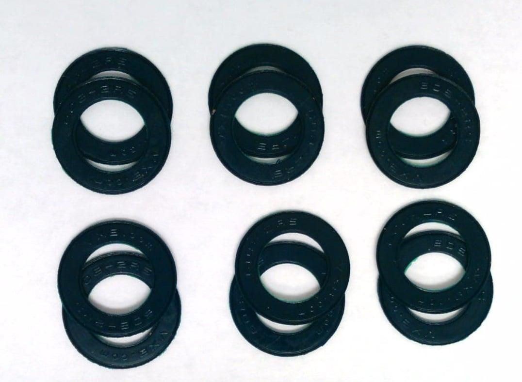 12-Pack Black seals for 608 Bearings
