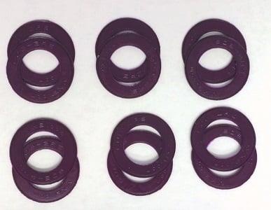 12-Pack Purple seals for 608 Bearings