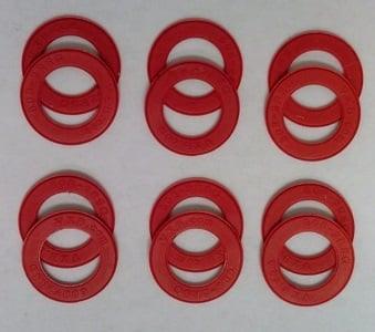 12-Pack Red seals for 608 Bearings