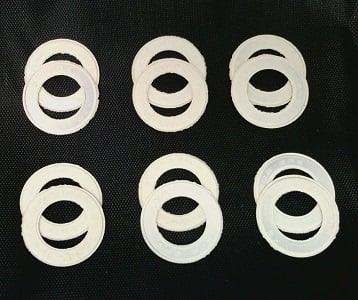 12-Pack White seals for 608 Bearings