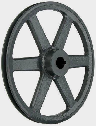 AK124 5/8" Bore OD 12.25", 1 Groove V-Belt Pulley Gear AK124-5/8" Cast Iron for 3L . 4L A - V-Belt