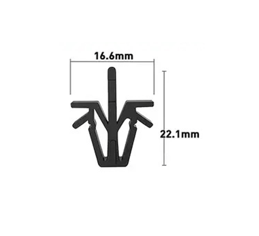 10.2mm Hole Push-in Plastic Rivet 22.1mm clip long, Type Bumper Fasteners Clips Nylon Push 10.2x22.1mm