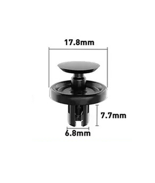 6.8mm Hole Push-in Plastic Rivet Sheet Metal Plugs 6.8x7.7mm