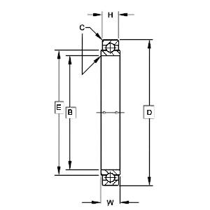 B542 Extra Light Torque Tube Type Airframe Control Bearing 1.3125" x 1.75" x 0.25"