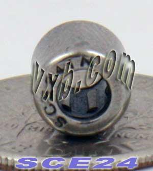 BA24ZOH Shell-Type Needle Bearing 1/8" x 1/4" x 1/4"