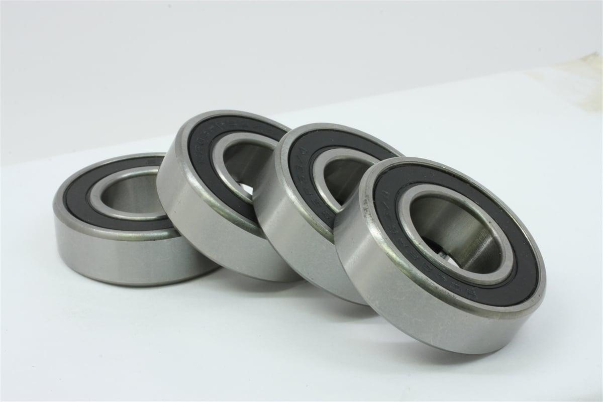 4-Pack Bearings 6006-2RS 30x55x13 Dual Sided Rubber Sealed Bearing
