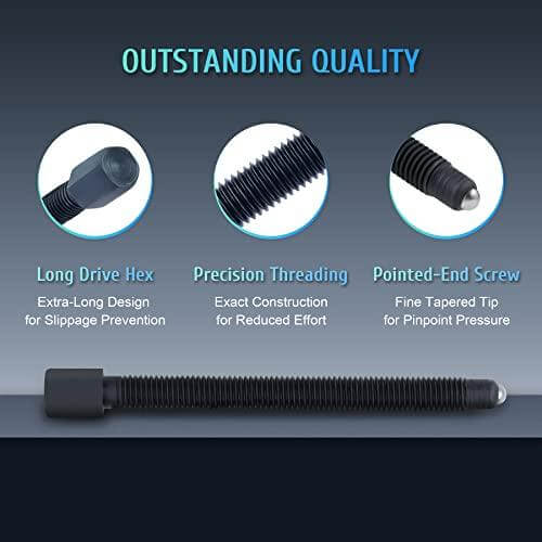 Bearing Puller Set, 5 Ton Capacity Bearing Separator, Pinion Wheel Bearing Removal Kit - 2" & 3" Jaws, Wheel Hub Axle Puller Set, Heavy Duty Bearing Splitter Tool Kit