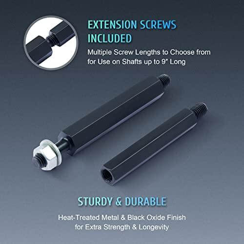 Bearing Puller Set, 5 Ton Capacity Bearing Separator, Pinion Wheel Bearing Removal Kit - 2" & 3" Jaws, Wheel Hub Axle Puller Set, Heavy Duty Bearing Splitter Tool Kit