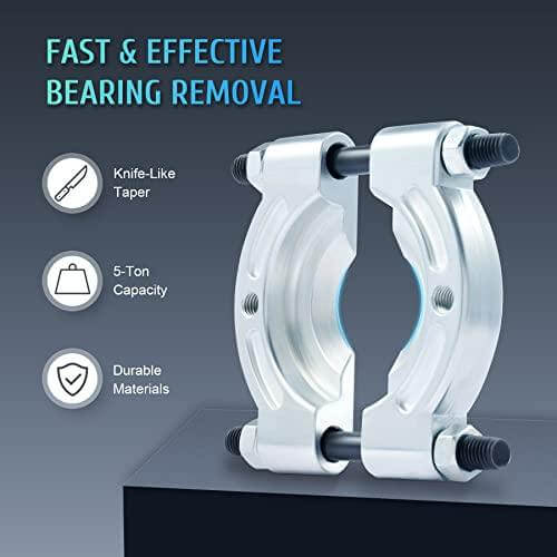 Bearing Puller Set, 5 Ton Capacity Bearing Separator, Pinion Wheel Bearing Removal Kit - 2" & 3" Jaws, Wheel Hub Axle Puller Set, Heavy Duty Bearing Splitter Tool Kit