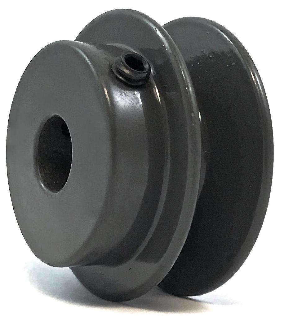 BK40-1/2" Bore Solid Pulley - 4" OD for V-belts cast iron size 5L