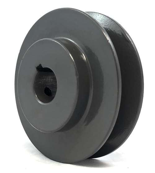 BK45-5/8" ID 5/8"Bore cast iron Solid Pulley - 4.25" OD for V-belts size 4L, 5L (BK4558)