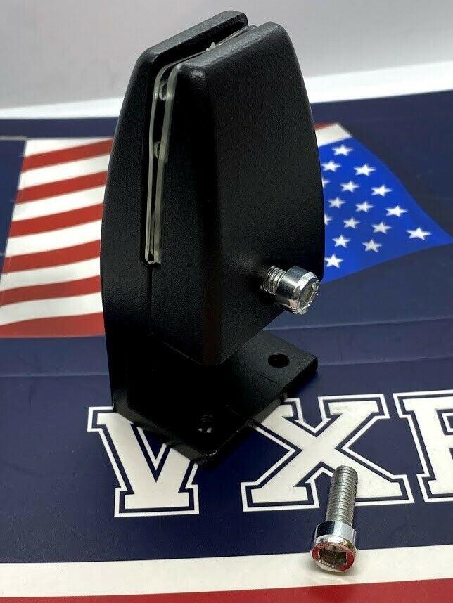 Black Acrylic/Glass Cough Sneeze Guards Shields Mounting Bracket Hardware Holder