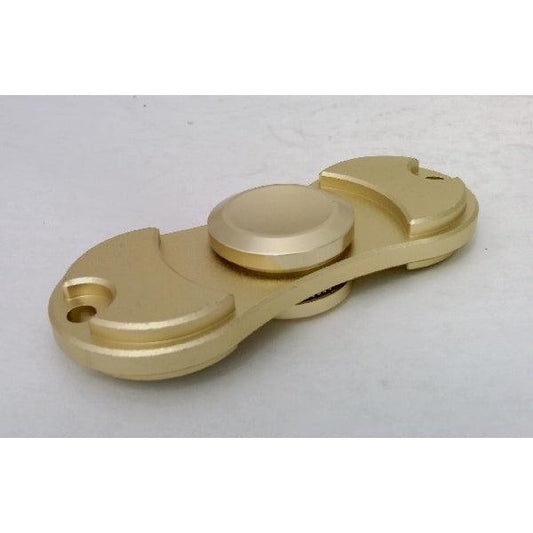 Brass color Aluminum Dual Fidget Hand Spinner Toy 42Q