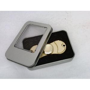 Brass color Aluminum Dual Fidget Hand Spinner Toy 42Q