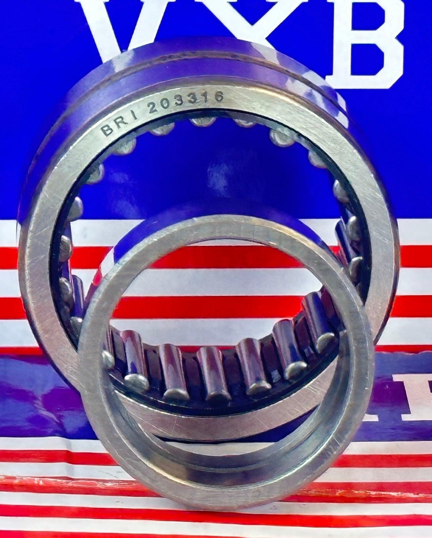 BRI203316 Needle Roller Bearing 1-1/4" x 2-1/16" x 1" - Machined Type