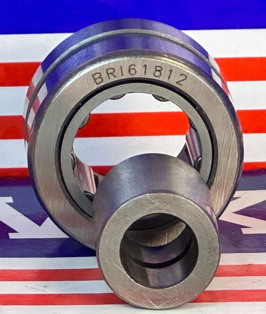 BRI61812 Needle Roller Bearing 3/8" x 1-1/8" x 3/4 inch - Machined Type