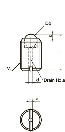 BRUSP-12-P Set Screw Type Ball Transfer Unit for Upward, Downward, & Sideward Applications