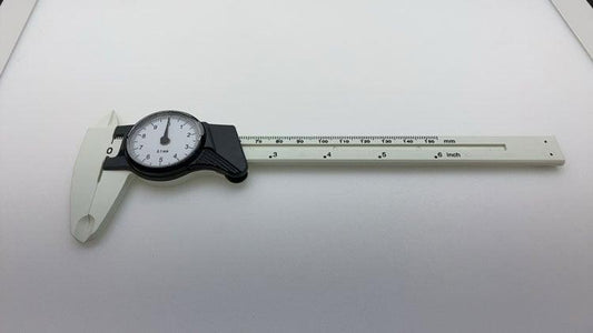 Dial Caliper 0-150mm / 0.1 WHITE Plastic Vernier Caliper Metric Measuring Tool