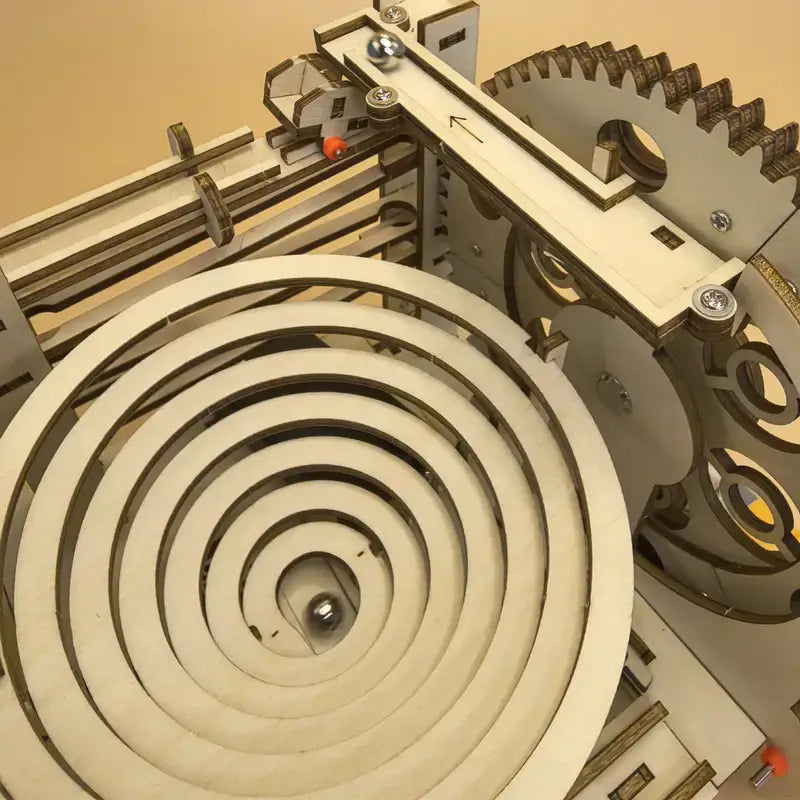 Educational Wooden Roller Coaster Set - DIY Kit for Kids