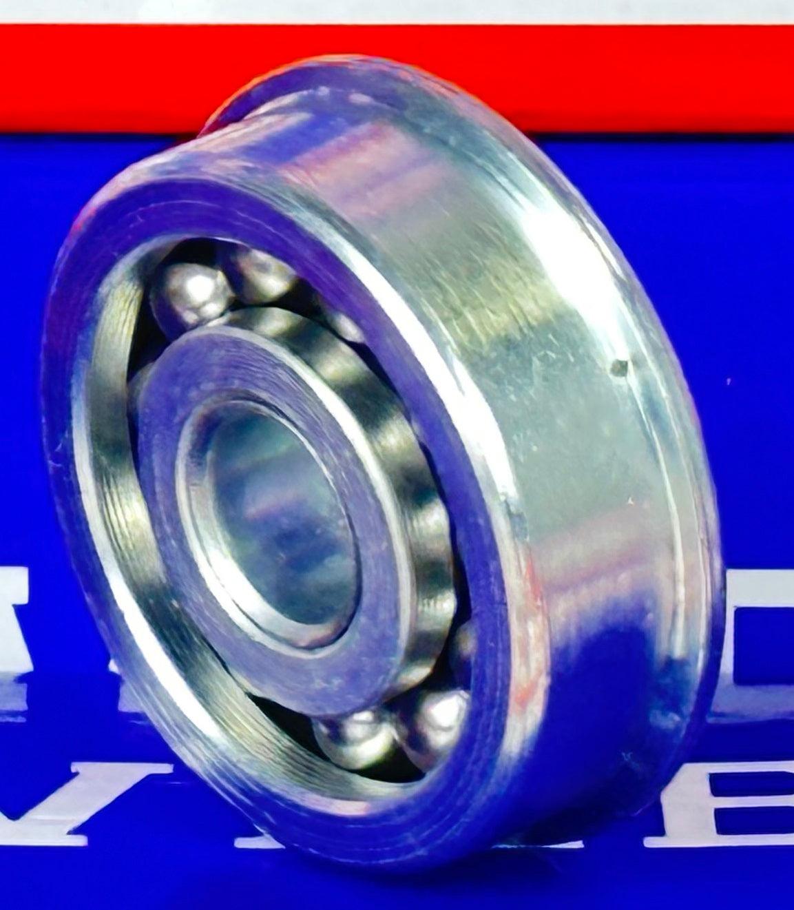 F1244 Flanged Bearing - Full Complement - 3/8" x 1-3/8" x 1/2"