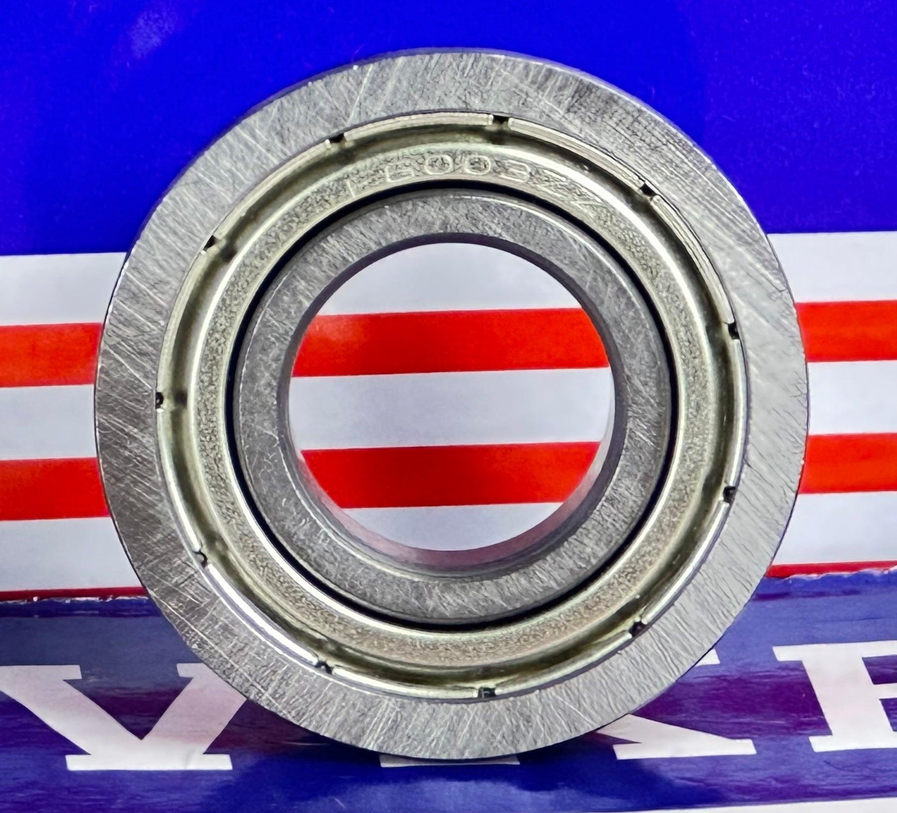 F6003ZZ Flanged Shielded Miniature Ball Bearing 17x35x10mm