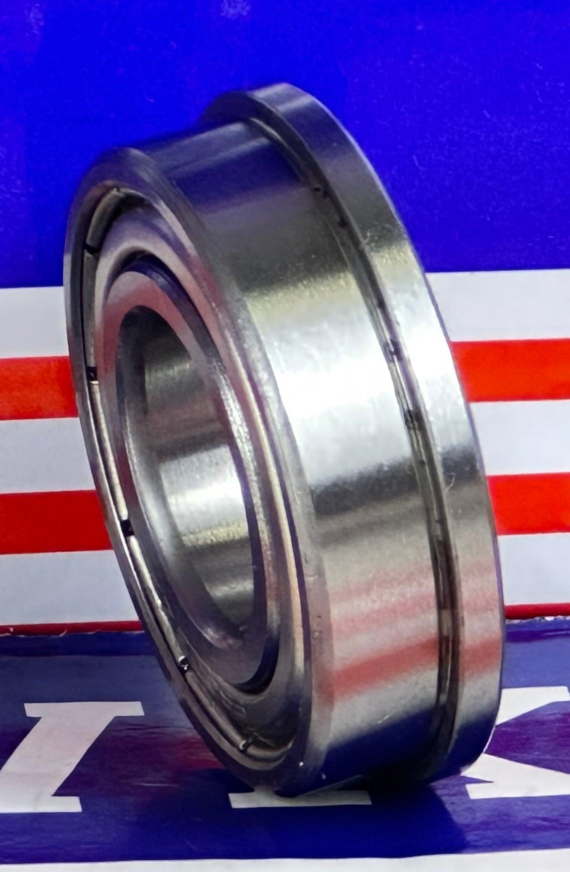 F6003ZZ Flanged Shielded Miniature Ball Bearing 17x35x10mm