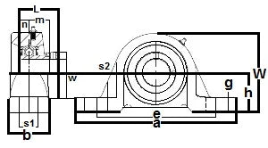 FHLP210-50mm Pillow Block Low Shaft Height 50mm Bearing
