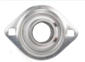 FHPFLZ202-15mm Bearing Flange Pressed Steel 2 Bolt 15mm