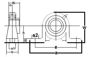 FHPW206-19 Pillow Block Cast Iron 1 3/16 Inch Bearing