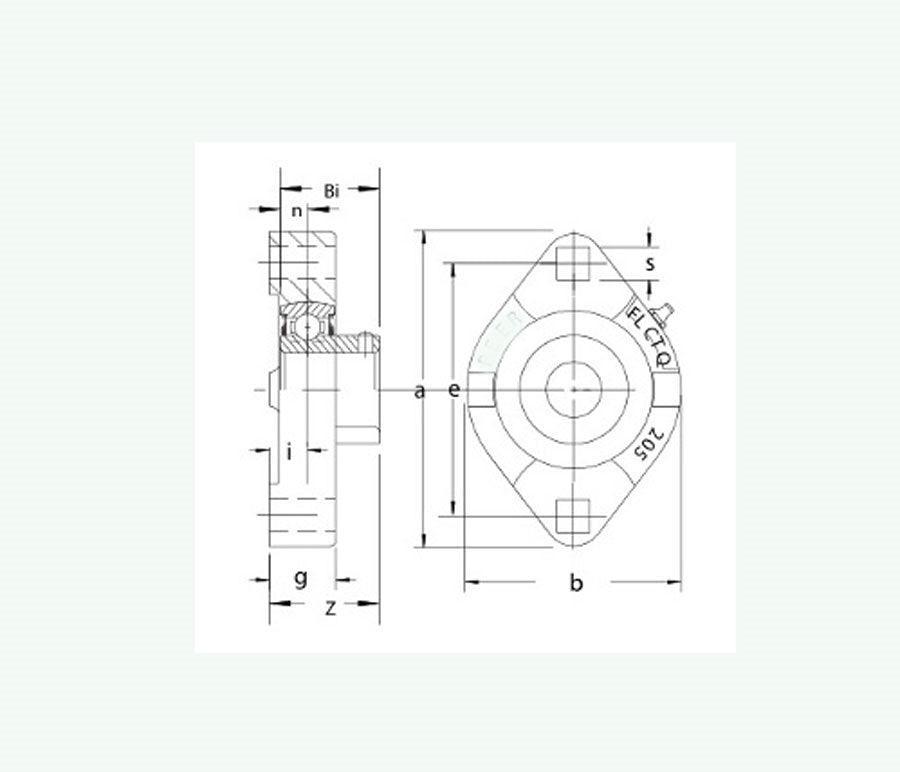 FHSFLCTQ202-10 Bearing Flange Ductile Flush 2 Bolt 9/16