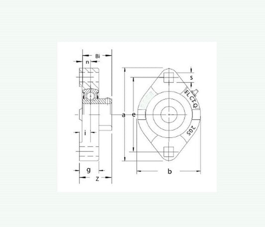 FHSFLCTQ202-10 Bearing Flange Ductile Flush 2 Bolt 9/16