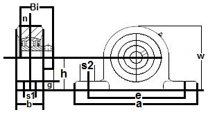 FHSPW206-19G Pillow Block Cast Iron 1 3/16 Bearing