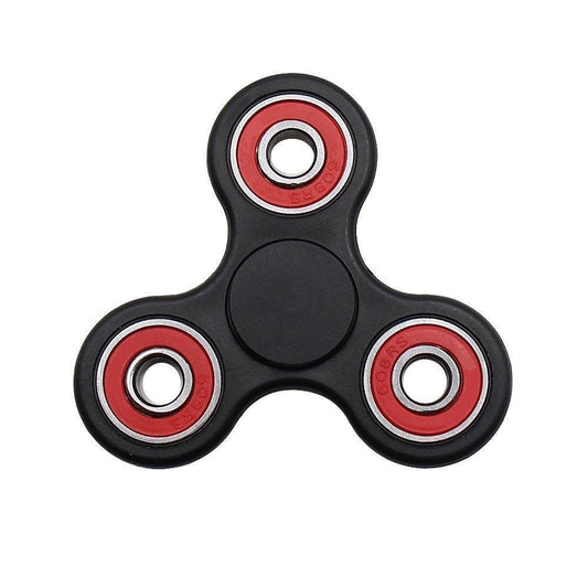 Fidget Hand Spinner Toy - Center Ceramic Bearing, 3 outer red Bearing 42Q