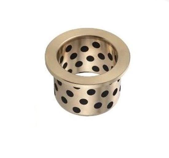 Flanged Bronze Graphite Bushing 8x12x15mm self lubricating Sleeve Bearing