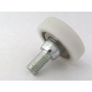 Flat Nylon Ball Bearing - 26mm White Plastic Tire for sliding doors & windows