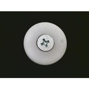 Flat Nylon Ball Bearing - 26mm White Plastic Tire for sliding doors & windows