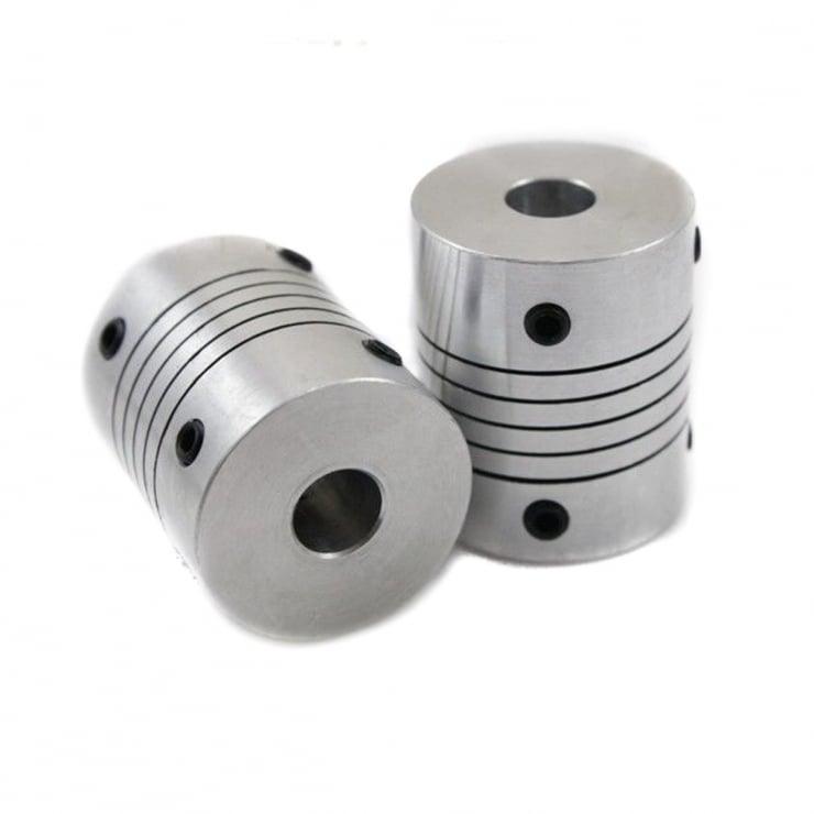 Flexible Parallel Aluminium Jaw Shaft CNC Coupling D19-L25-4X8MM
