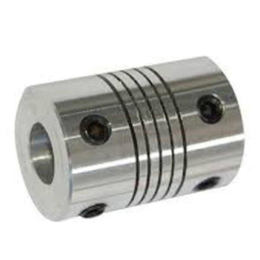 Flexible Parallel Aluminium Jaw Shaft CNC Coupling D19-L25-8X10mm