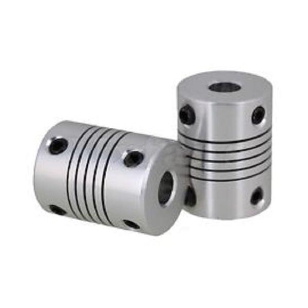 Flexible Parallel CNC Coupling D18-L25-6.35x1/4" to 8mm