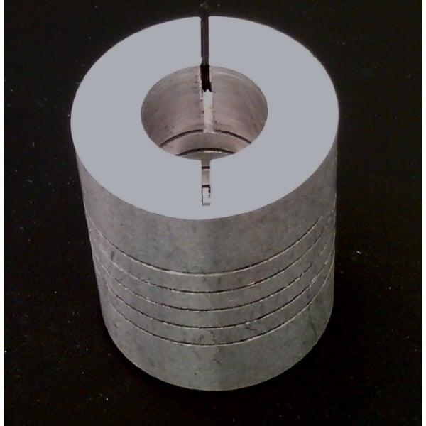 Flexible Parallel CNC Coupling D18-L25-6.35x1/4" to 8mm