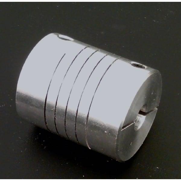 Flexible Parallel CNC Coupling D18-L25-6.35x1/4" to 8mm