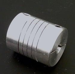 Flexible Parallel CNC Coupling D25-L30-12.7x 1/2" to 17mm