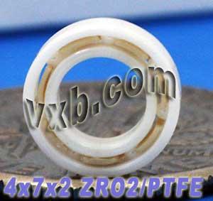 Full Ceramic Bearing 4x7x2 ZrO2 Zirconium oxide