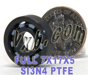 Full Ceramic Bearing Silicon Nitride 7x17x5 Miniature