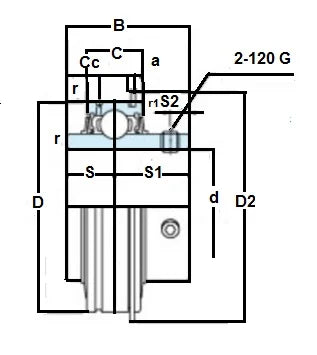 FYH Bearing Insert ER212-39 2 7/16 inch Bore Mounted Bearing